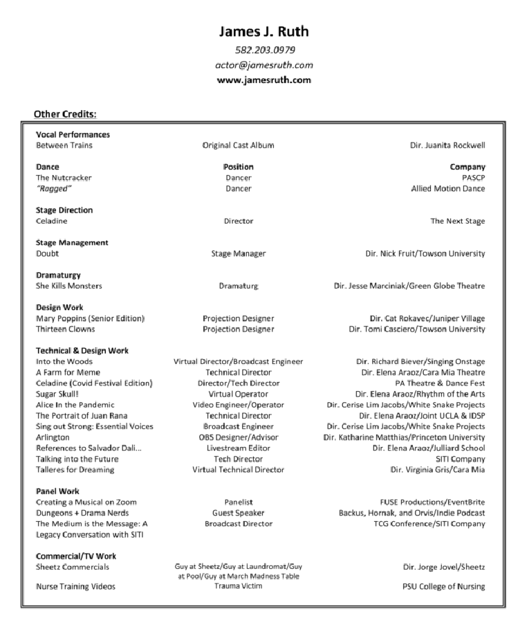 Technical Resume